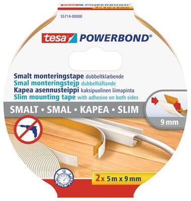 Montážní páska "Powerbond 55714", úzká, 2 x 9 mm x 5 m, TESA - 2