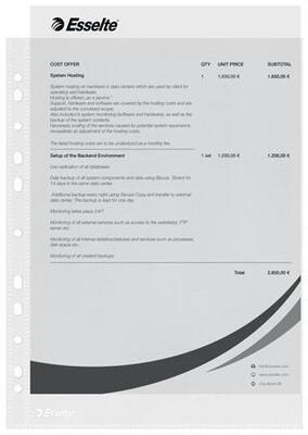 Euroobaly "Standard", čirá,  A4, 43 mikronů, pomerančový povrch, ESSELTE - 2