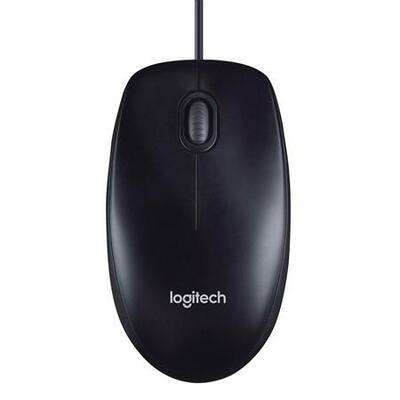 Myš "M100", černá, drátová, optická, LOGITECH - 2