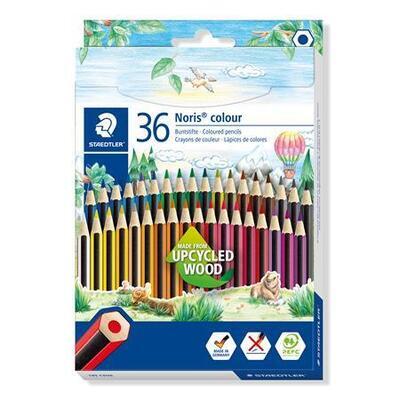 Barevné pastelky "Noris Colour 185", 36 různých barev, šestihranné, STAEDTLER 185 CD36 - 2