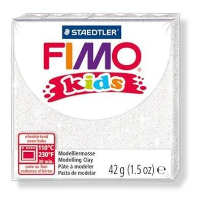 Modelovací hmota FIMO® kids 8030 42g bílá se třpytkami - 2