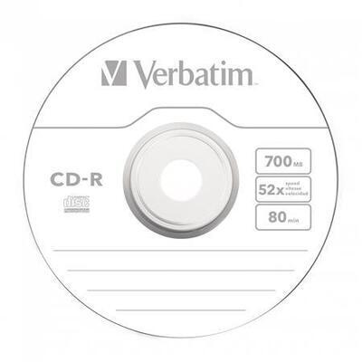 CD-R 700MB, 80min., 52x, DL Extra Protection, Verbatim, 100-cake - 2