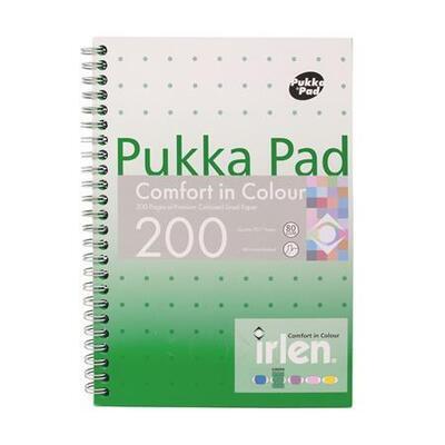 Spirálový sešit "Irlen Jotta Green", A5, linkovaný, 100 listů, PUKKA PAD IRLJOTA5(GREEN) - 2