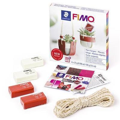 FIMO Leather Sada DIY KVĚTINÁČ na zavěšení - 2