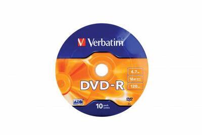 DVD-R 4,7GB, 16x, Printable, matné, Verbatim, 10ks ve fólii - 2