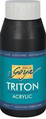 Akrylová barva "TRITON SOLO GOYA", černá, 750 ml, KREUL - 3