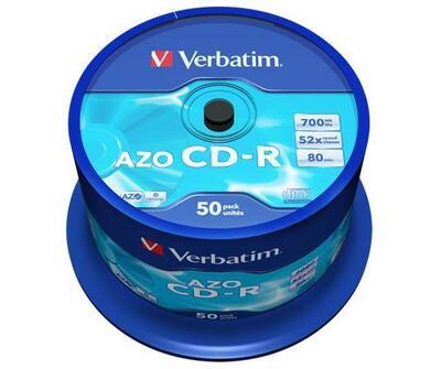 CD-R 700MB, 80min., 52x, DLP Crystal AZO, Verbatim, 50-cake - 3