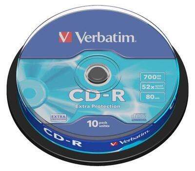 CD-R 700MB, 80min., 52x, DL Extra Protection, Verbatim, 10-cake - 3