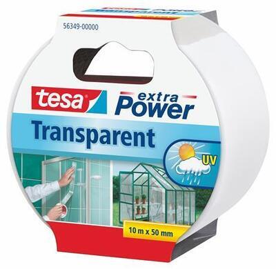 Lepicí páska "Extra Power 56349", transparentní, zpevněná textilem, 50 mm x 10 m, TESA - 3