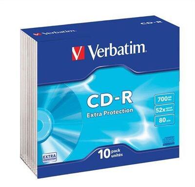 CD-R 700MB, 80min., 52x, DL Extra Protection, Verbatim, slim box, 10ks/bal. - 3