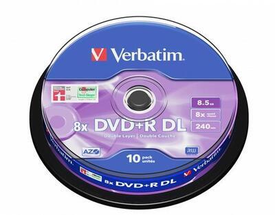 DVD+R DL, 8,5GB, 8x, Verbatim, Double Layer, 10-cake - 3