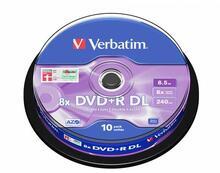 DVD+R DL, 8,5GB, 8x, Verbatim, Double Layer, 10-cake