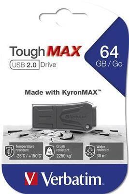 Disk "ToughMAX", černá, extra odolný, 64GB, USB 2.0, VERBATIM - 3