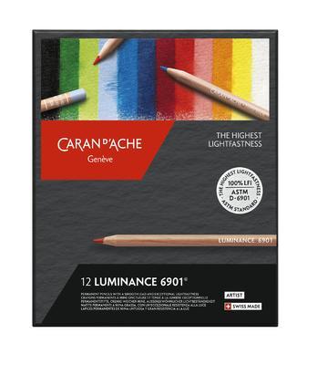 Umělecké pastelky "Luminance 6901", 12 barev, CARAN D'ACHE 6901.712 - 3