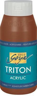 Akrylová barva "TRITON SOLO GOYA", oxid tm.hnědá, 750 ml, KREUL - 3