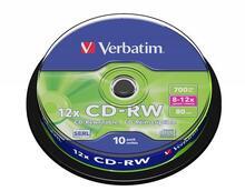 CD-RW 700MB, 8-10x, Verbatim, 10-cake