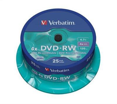 DVD-RW, 4,7GB, 4x, Verbatim, 25-cake - 3