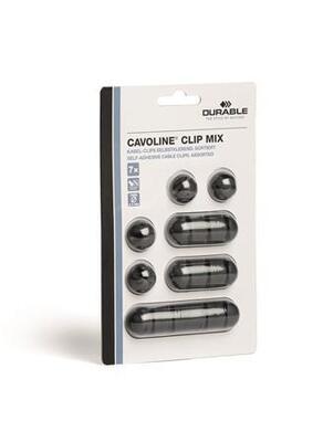 Držák na kabely "CAVOLINE Clip mix", šedá, samolepicí, DURABLE 504137 - 3