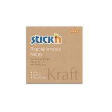 Samolepicí bloček "Kraft Notes", hnědá barva, 76x76 mm, 100 listů, STICK N 21639 - 3/8