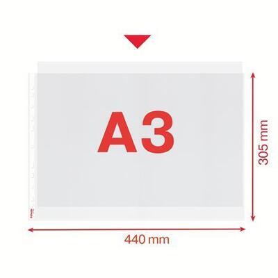 Euroobaly, na šířku, čirá, A3, 85 mikronů, pomerančový povrch, ESSELTE - 4