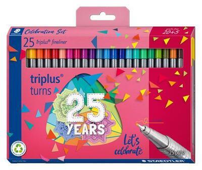 Linery "Triplus334", 25 barev, sada, 0,3 mm, STAEDTLER 334 C25 TA - 4