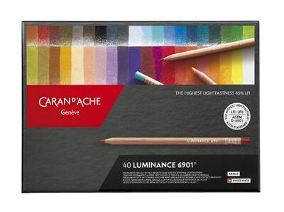 Umělecké pastelky "Luminance 6901", 40 barev, CARAN D'ACHE 6901.740 - 4