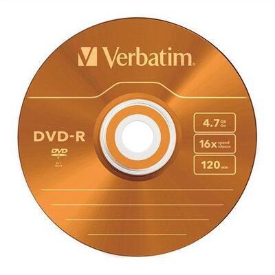 DVD-R 4,7GB, 16x, AZO, barevné, Verbatim, slim box - 4