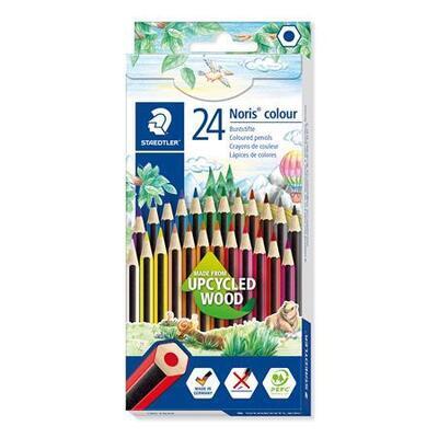 Barevné pastelky "Noris Colour 185", 24 různých barev, šestihranné, STAEDTLER 185 CD24 02 - 5