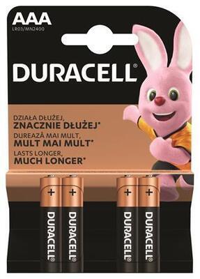 Baterie "Basic", AAA, 4 ks, DURACELL - 5