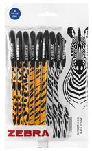 Kuličkové pero "Animal Doodler'z", modrá, mix vzorů, 0,27 mm, s víčkem, ZEBRA 2617