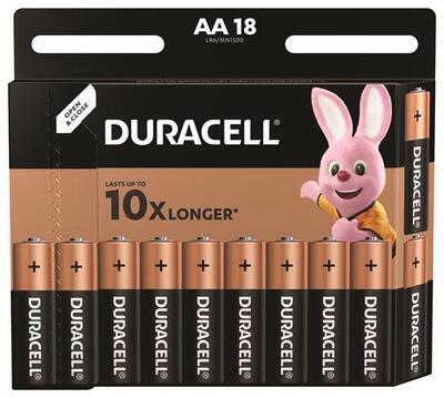 10PP100003 Baterie "Basic", AA, 18 ks, DURACELL - 5