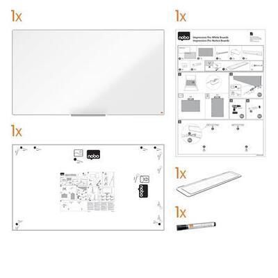 1915253 Magnetická tabule NanoClean™ "Impression Pro", bílá, 32 "/ 71 x 40 cm, hliníkový rám, NOBO - 6