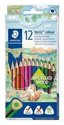 Pastelky "Noris Colour", 12 barev, sada, trojúhelníkový tvar, STAEDTLER - 6