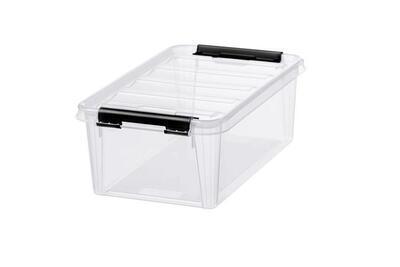 Úložný box "Classic 5", průhledný, plast, 3,6 l, černé úchytky, SMARTSTORE 3456070 - 7