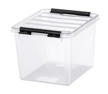 Úložný box "Classic 3", plast, průhledný, 3 l, černé úchytky, SMARTSTORE 3522070