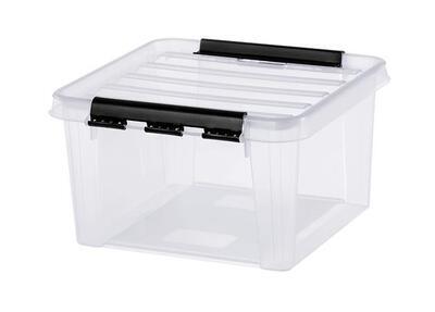 Úložný box "Classic 12", průhledný, plast, 8 l, černé úchytky, SMARTSTORE 3495070 - 7