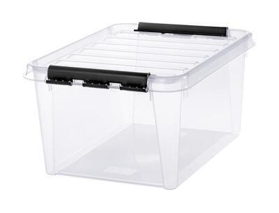 Úložný box "Classic 31", průhledný, plast, 32 l, černé úchytky, SMARTSTORE 3510070 - 8