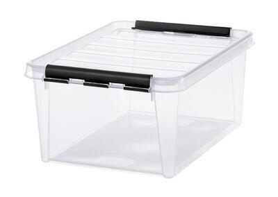 Úložný box "Classic 15", průhledný, plast, 14 l, černé úchytky, SMARTSTORE 3508390 - 8