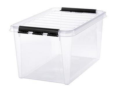 Úložný box "Classic 45", průhledný, plast, 47 l, černé úchytky, SMARTSTORE 3476070 - 8