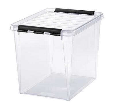 Úložný box "Classic 16", průhledný, plast, 25 l, černé úchytky, SMARTSTORE 3493070 - 8